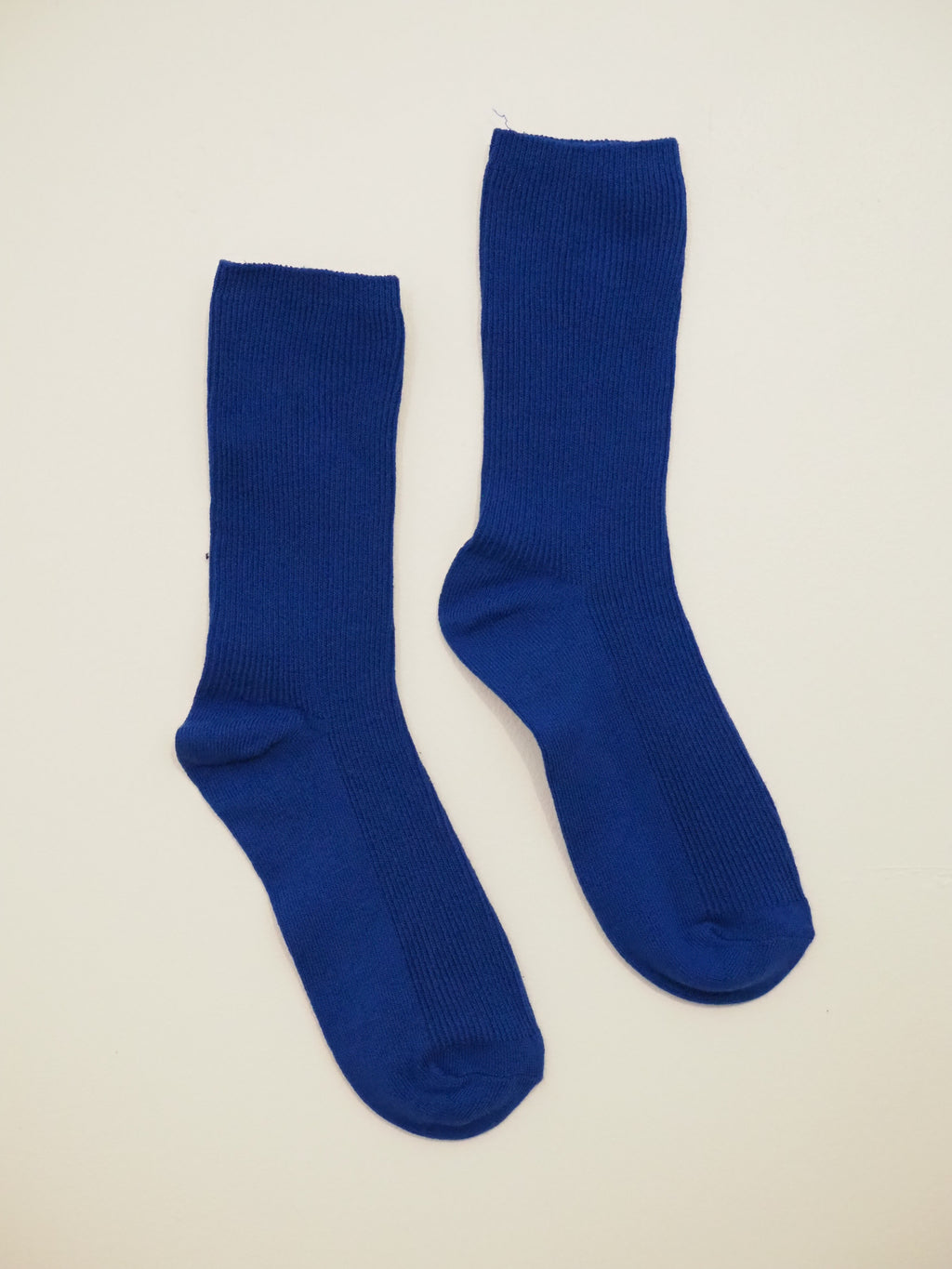 S O K K E N Ribbed socks - Cobalt