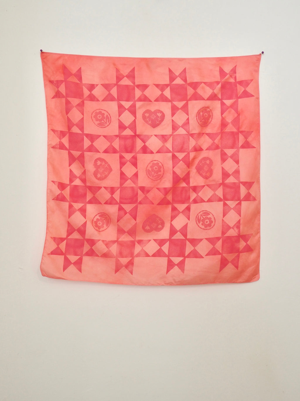 Silk neck scarf - Hydrangea Ranger # 4