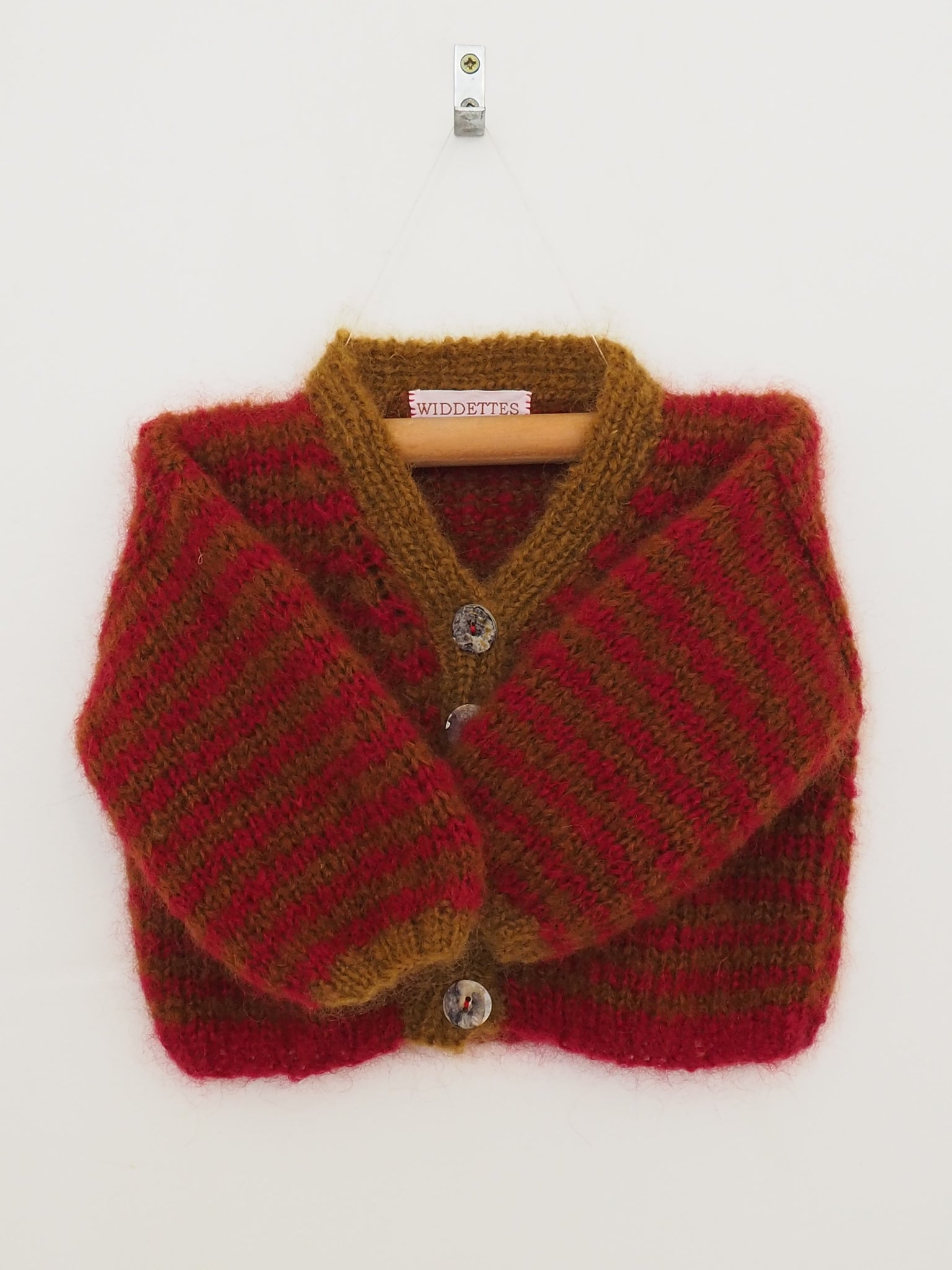 Widdettes Kids Hand knit Cardigan- Reds