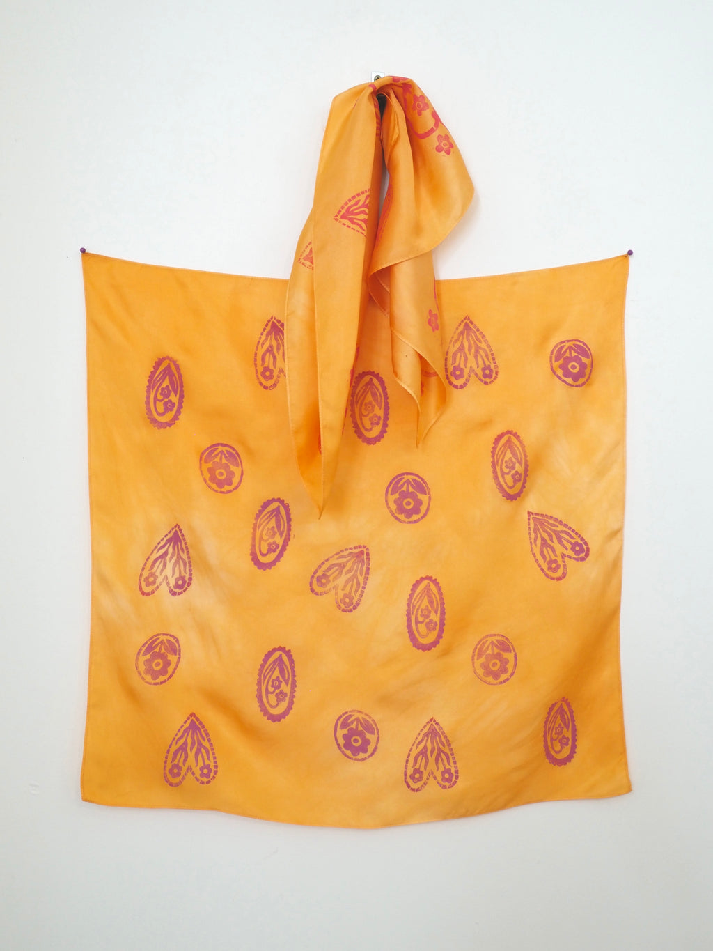 Silk neck scarf - Hydrangea Range # 1