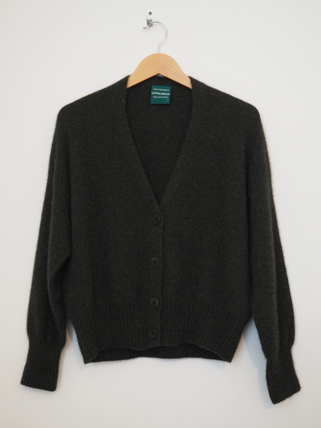 V-neck cardigan - Moss