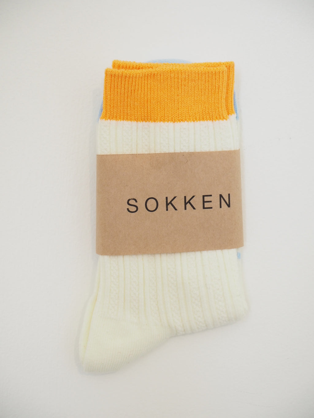 S O K K E N Holiday Socks - Peaches + cream