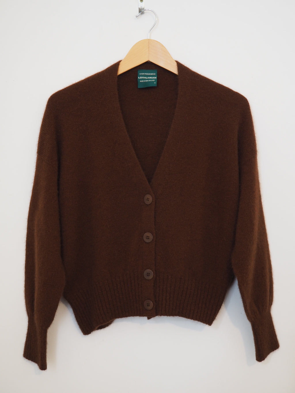 V-neck cardigan - Wood