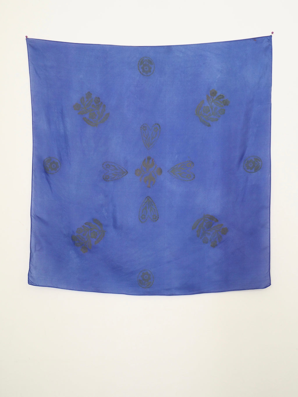 Silk neck scarf - Hydrangea Ranger # 8