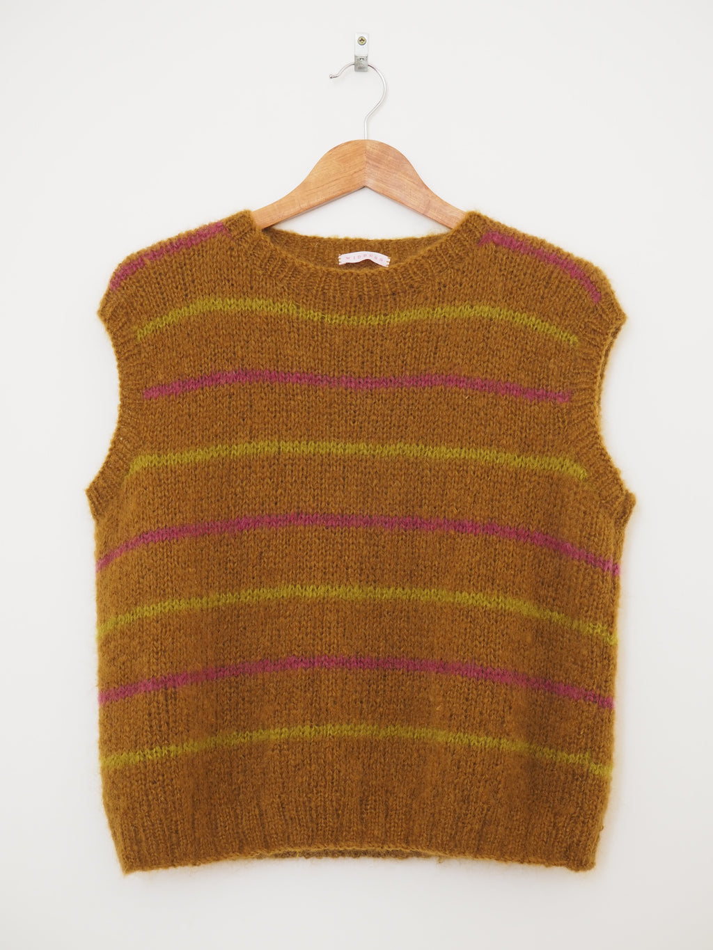 Hand knit vest - Bracken