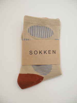 S O K K E N Spot Socks - Caramel