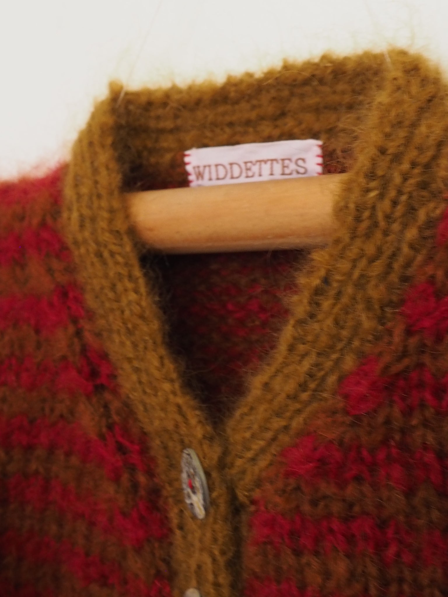 Widdettes Kids Hand knit Cardigan- Reds