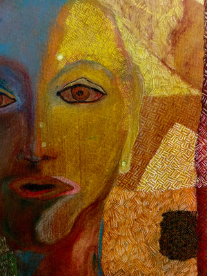 Portrait in Blue and Yellow