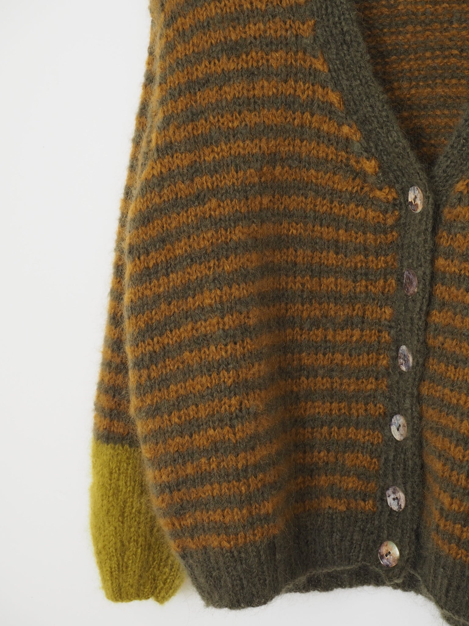 Hand knit cardi - Timber
