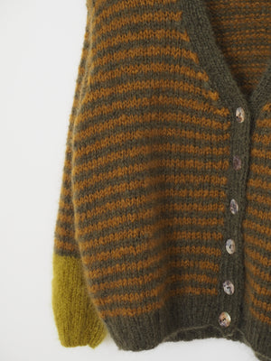 Hand knit cardi - Timber