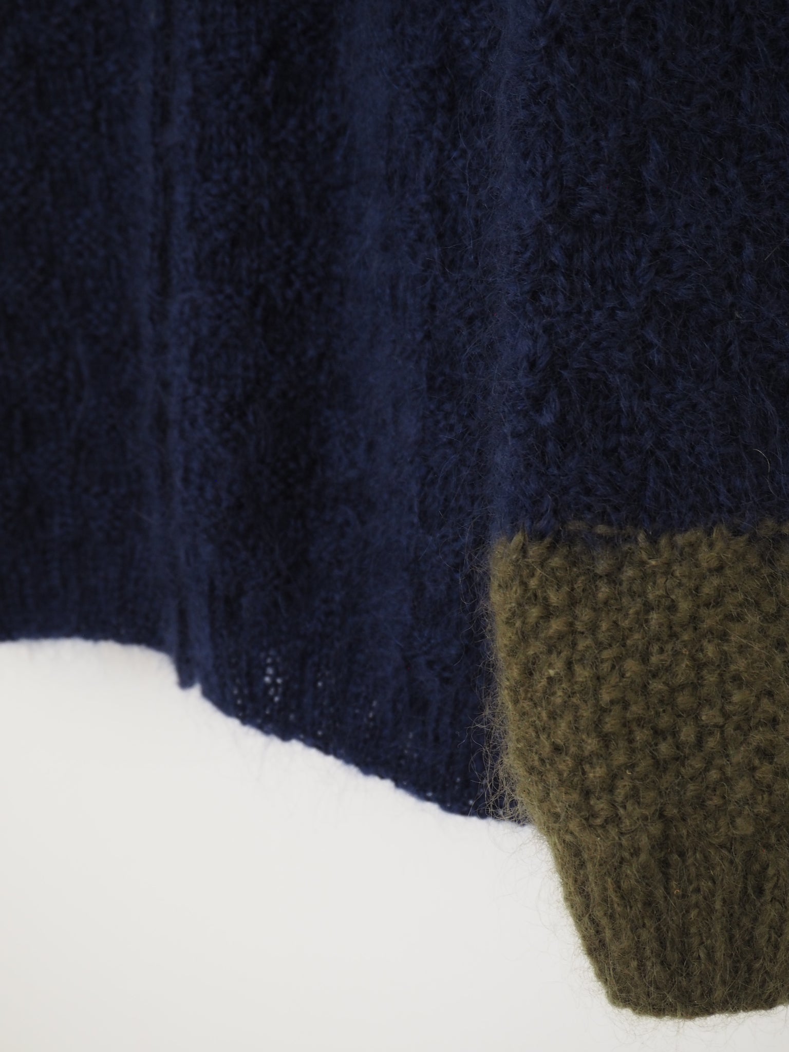 Hand knit cardi - Indigo Bloom
