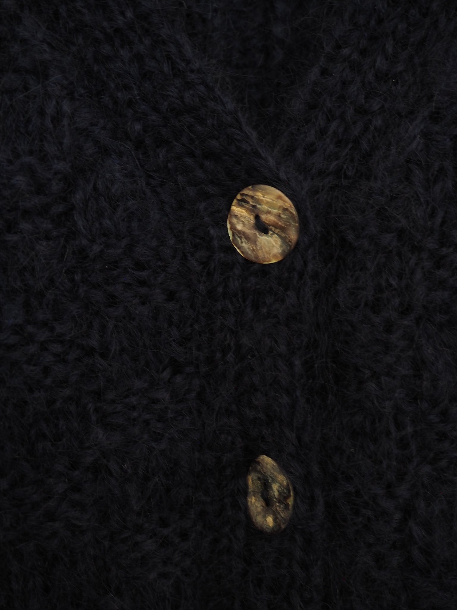 Hand knit cardi - Indigo Bloom