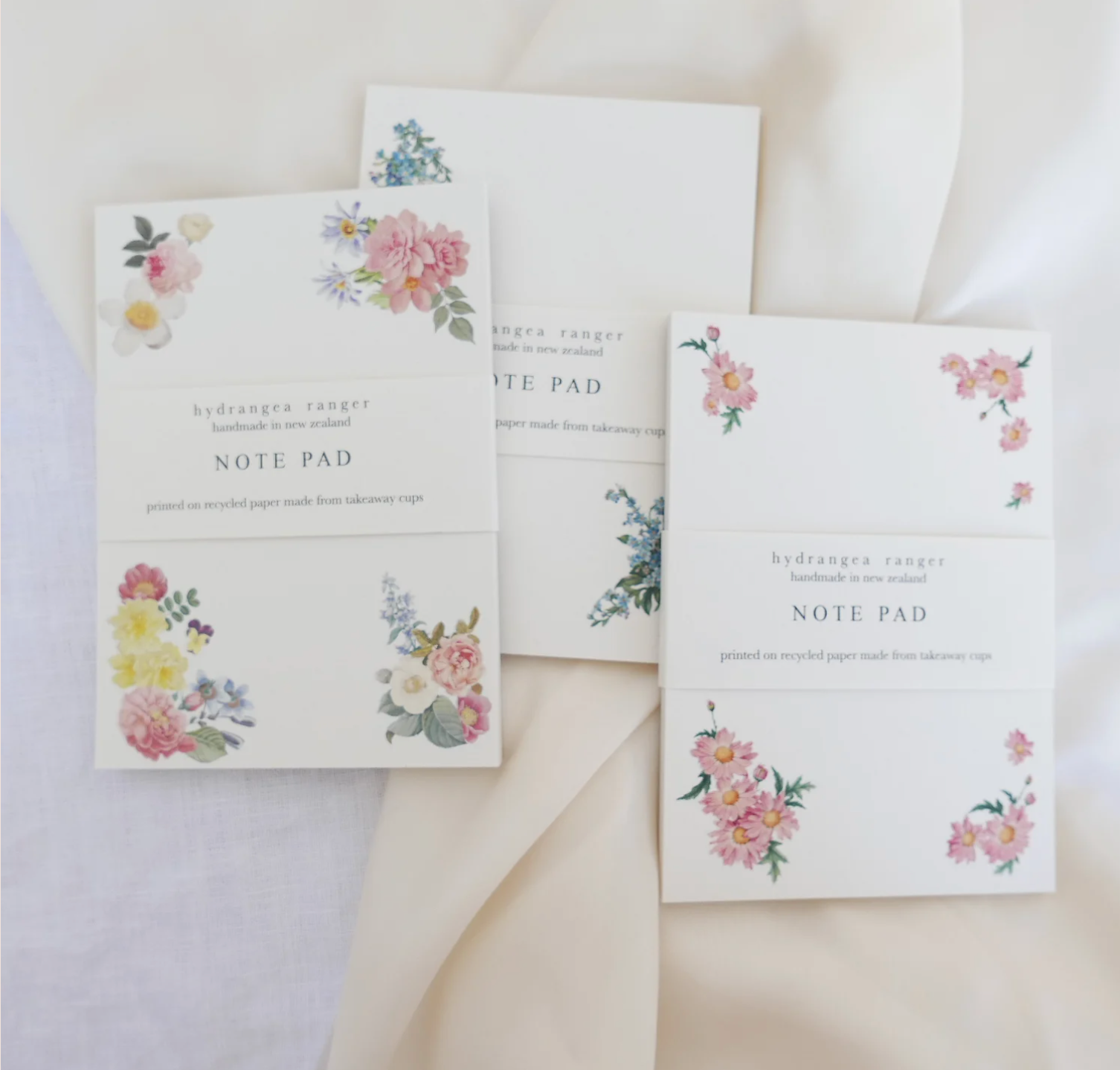 Hydrangea Ranger Floral notepads - Summer Garden