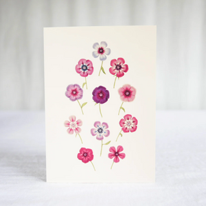 Hydrangea Ranger Card - Pink oxtails