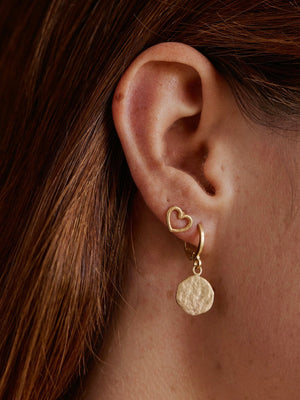 Agapé - Luna earrings gold