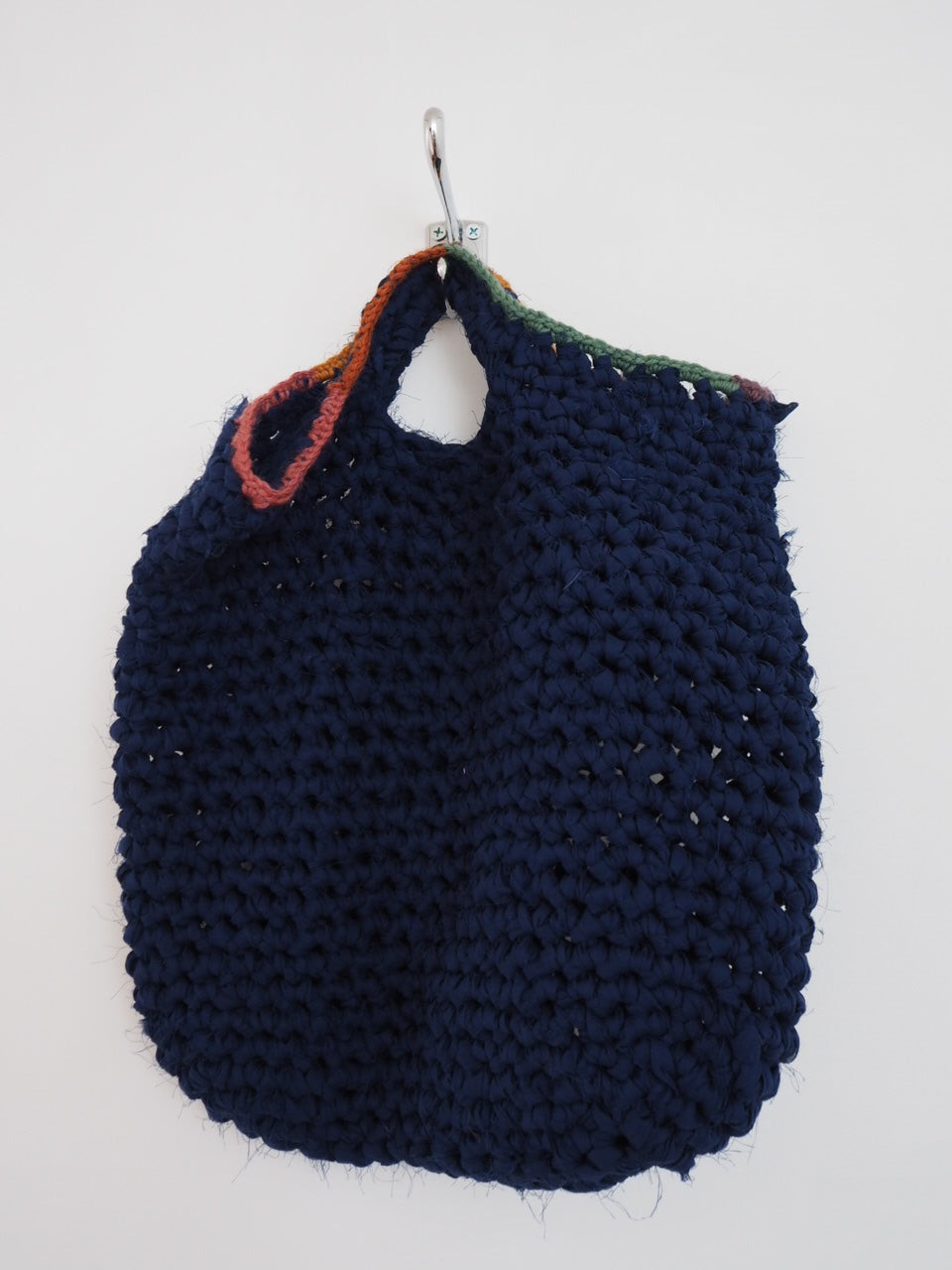 Hand crochet bag - indigo