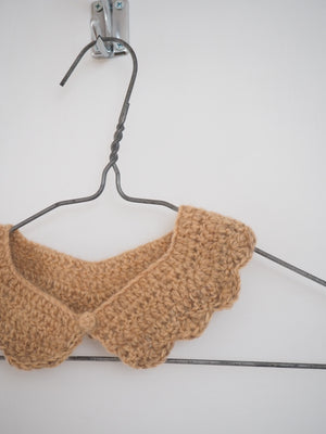 Hand crochet collar - Oatmeal