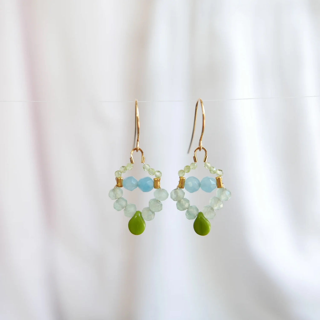 Hydrangea Ranger - Nova earrings Sage.