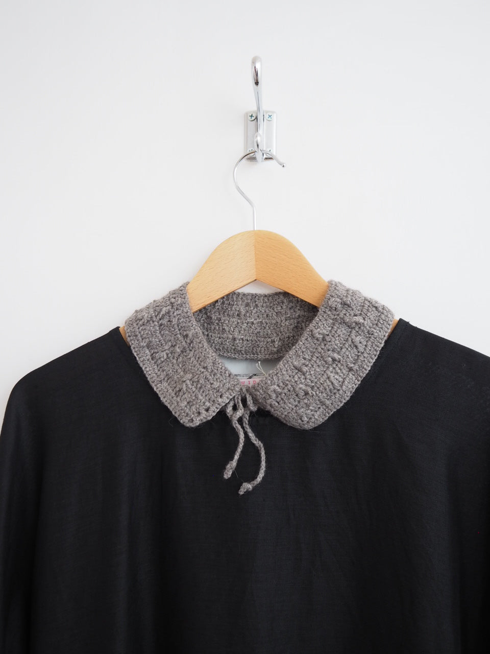 Hand crochet collar - Grey